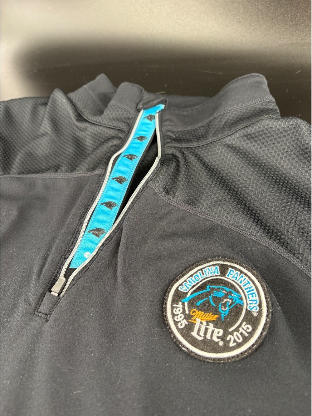 Carolina Panthers Levelwear Quarter Zip XL 20th Anniversary